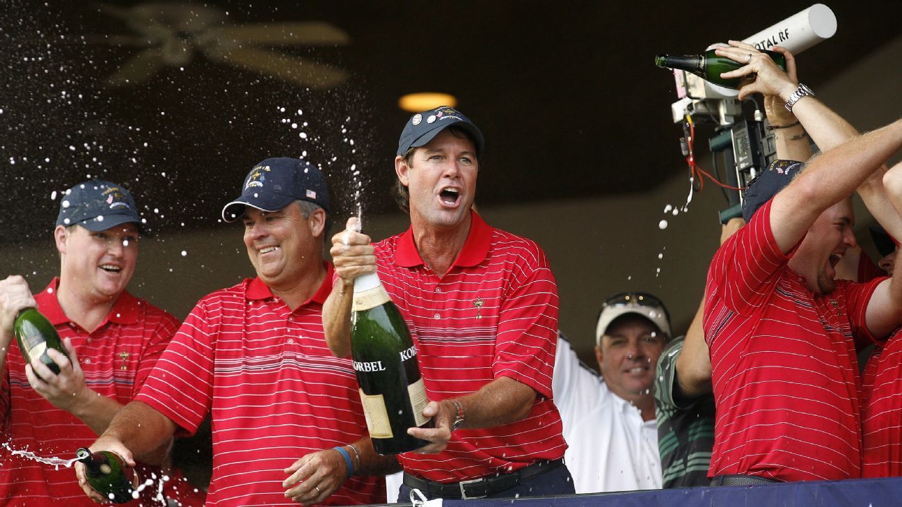 Celebración del Equipo USA en Ryder Cup 2008