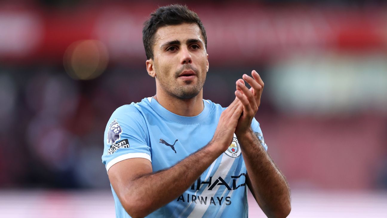 Pep: Rodri not ready to play 3 games in a week