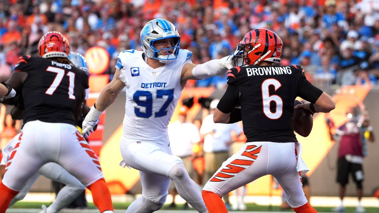 Aidan Hutchinson liderando la NFL
