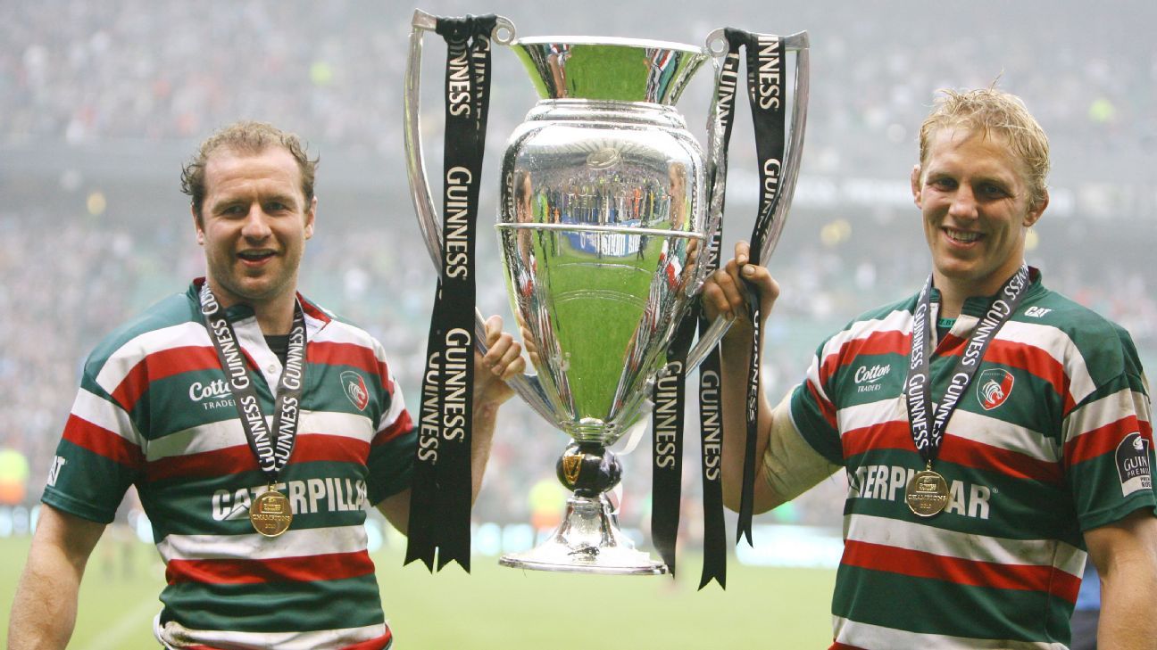 Geordan Murphy y Lewis Moody ganaron siete títulos de la Premiership juntos.