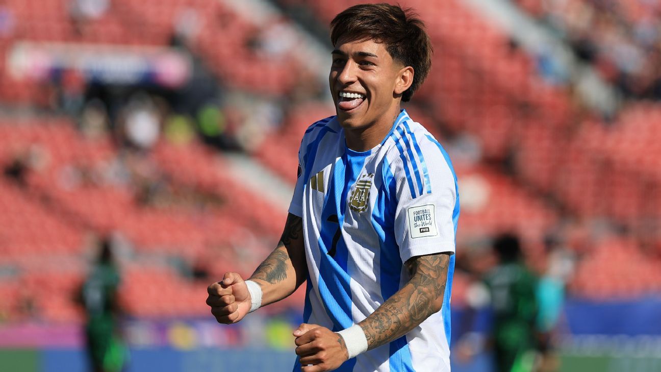Maher Carrizo brilló con un doblete en Argentina vs. Nigeria - ESPN