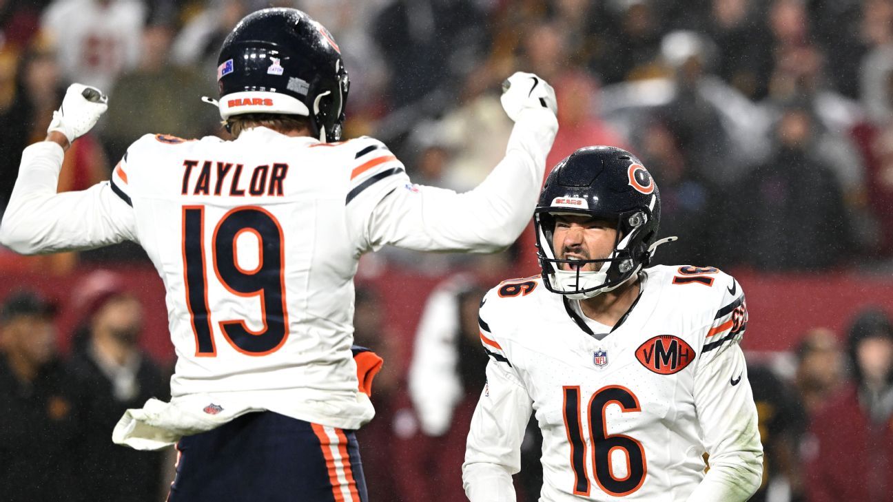 Bears viram sobre Commanders com field goal no último segundo