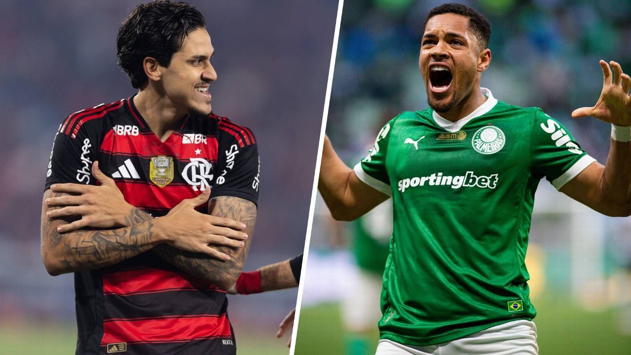 Das críticas aos gols: Pedro e Vitor Roque dão volta por cima em Flamengo e Palmeiras para sonhar com Copa