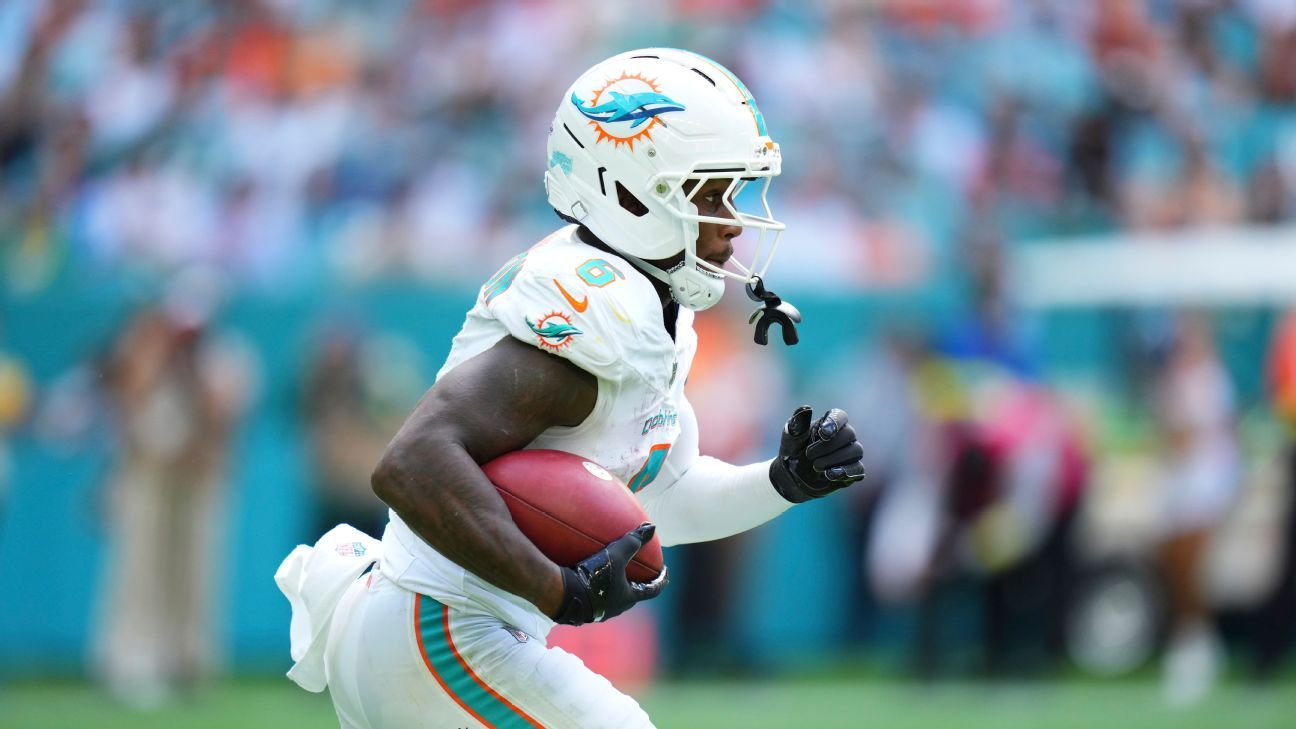 Dolphins GM: RB Achane 'not available' for trade