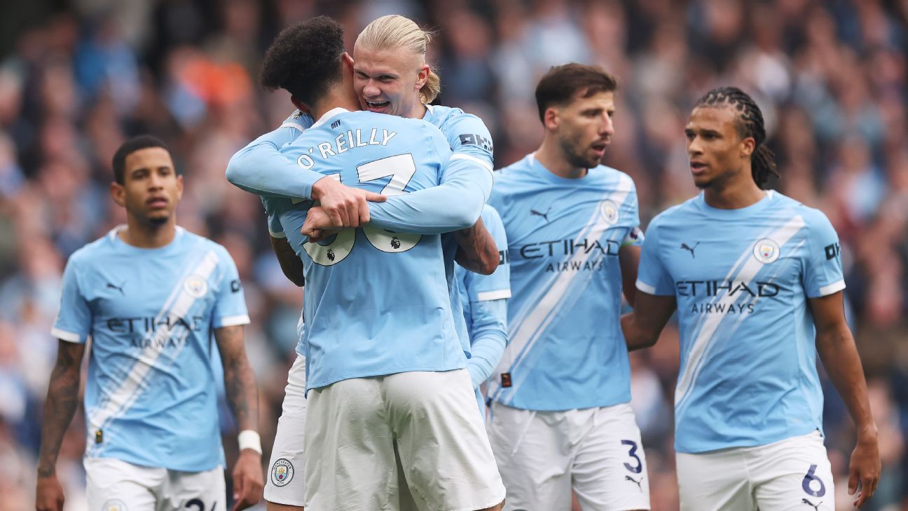 Haaland marca pelo 11° jogo seguido, e City vence o Everton pela Premier League