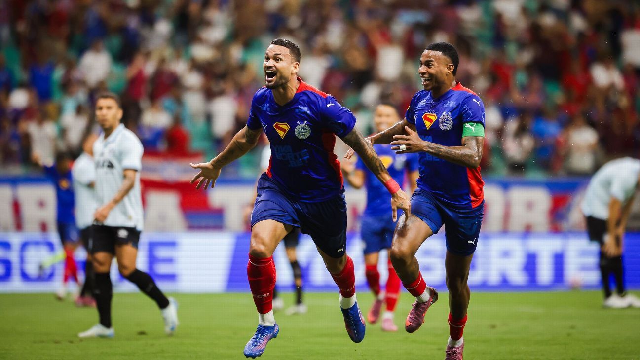 bahia se recupera com goleada sobre o grêmio e terceira vitória seguida.
