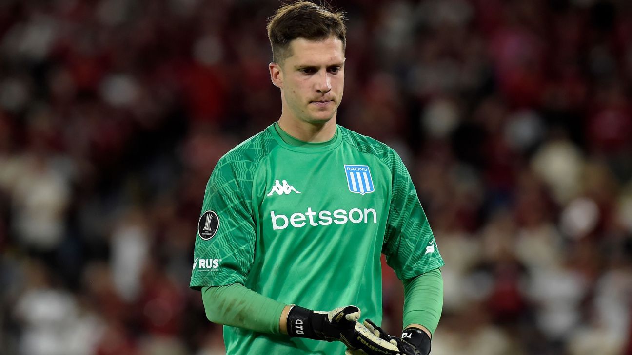 'Quase herói', goleiro do Racing admite 'raiva' com gol do Flamengo e crava: 'Vamos reverter em Avellaneda'