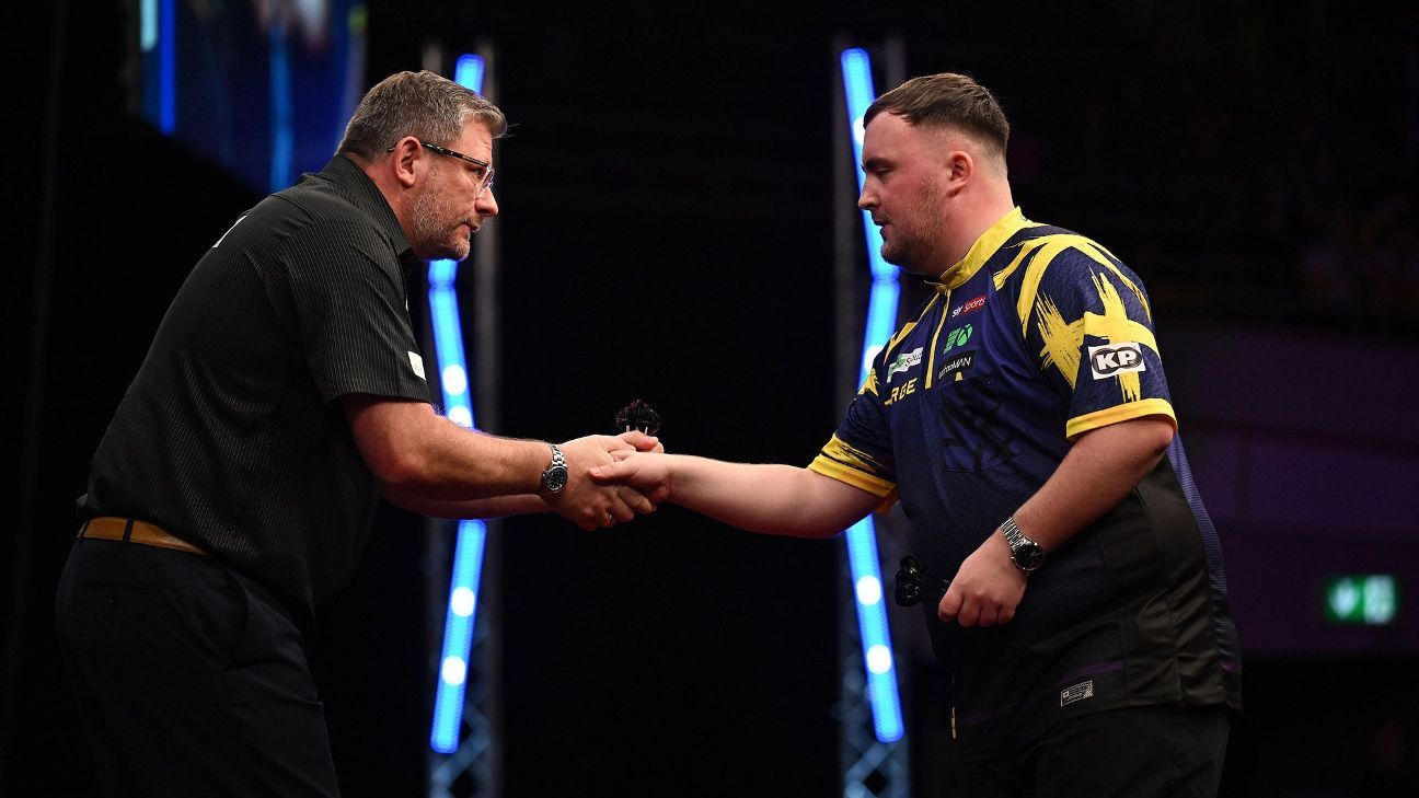 James Wade halts Luke Littler's rise at European Darts Championship