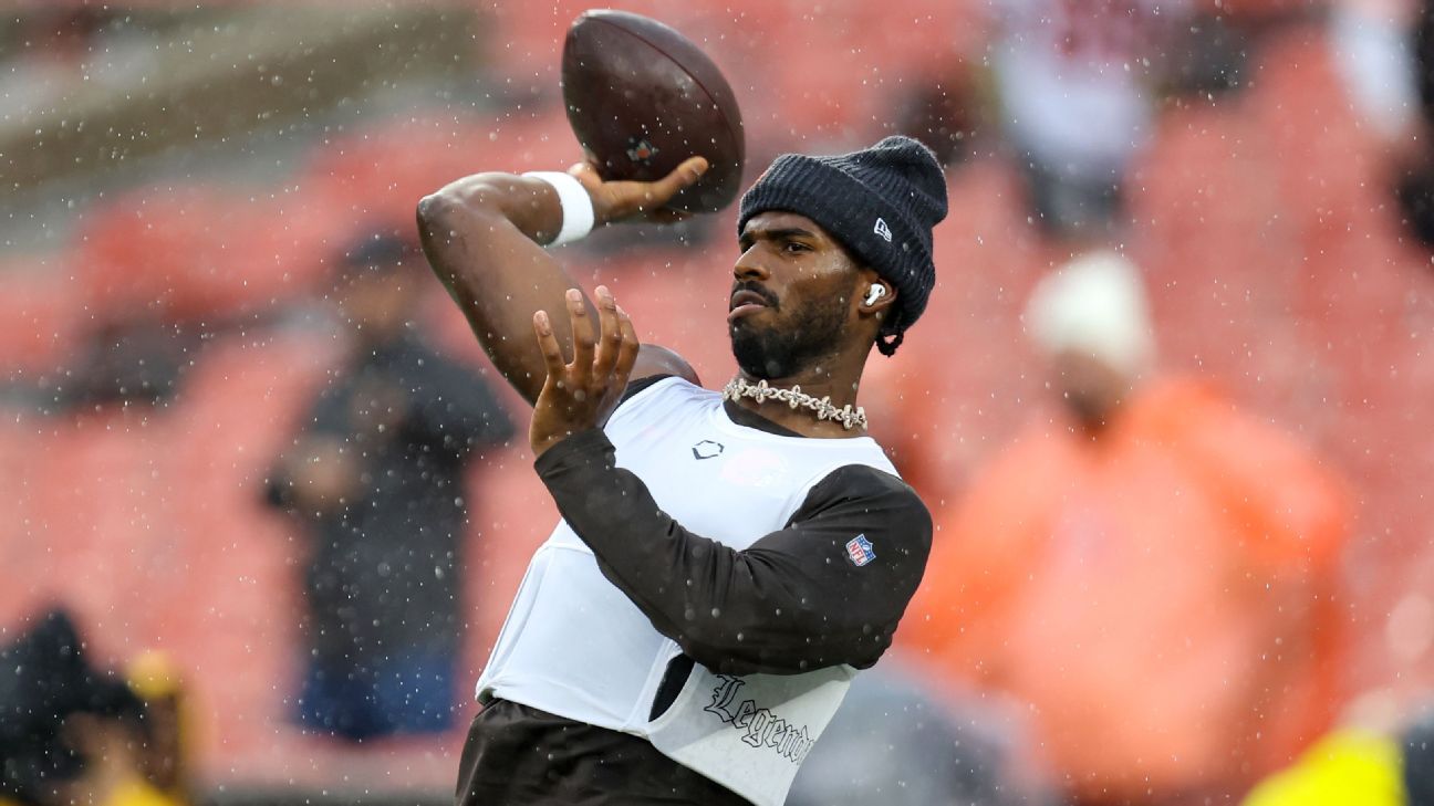 Browns' Sanders inactive; Zappe QB2 vs. Pats