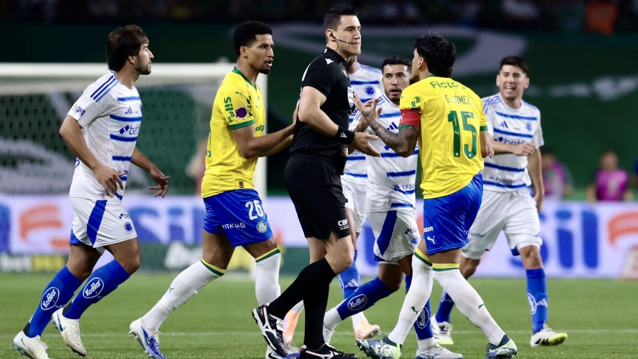 Palmeiras x Cruzeiro: CBF não vê erro da arbitragem em lance de Gómez e considera rodada 'limpa'