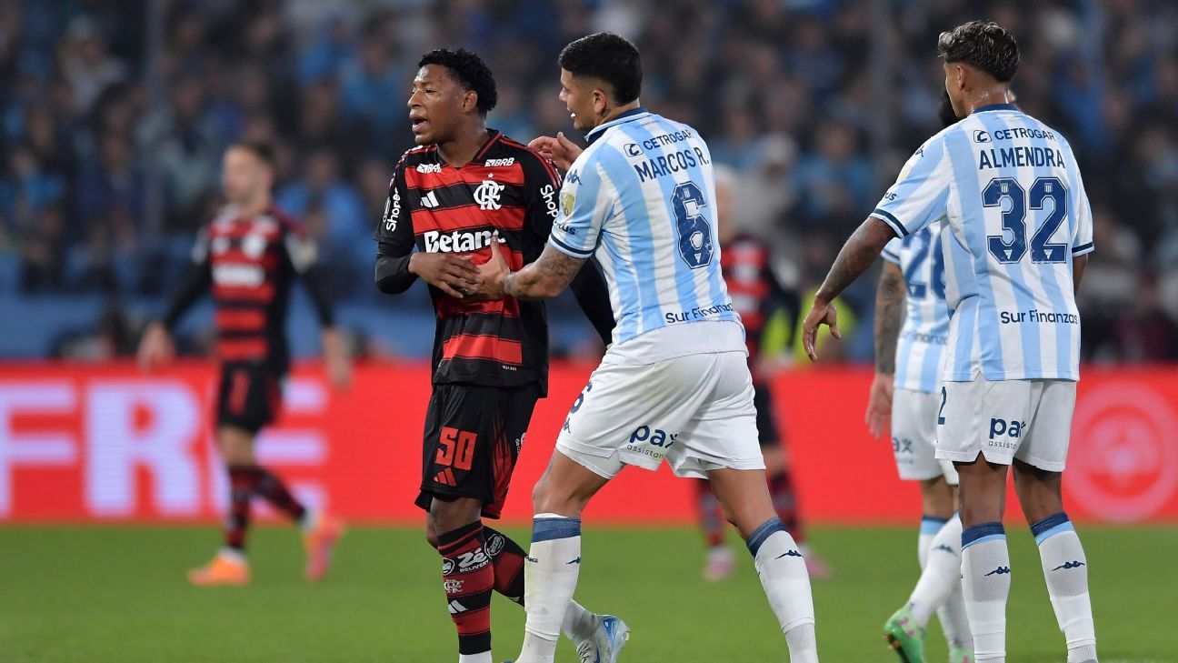 Flamengo estuda medidas após cartão vermelho de Plata contra o Racing