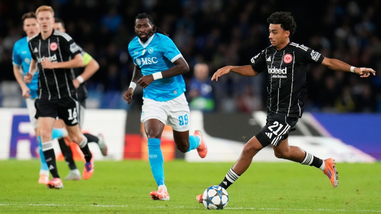 Napoli y Eintracht Frankfurt igualaron por la Champions League - ESPN