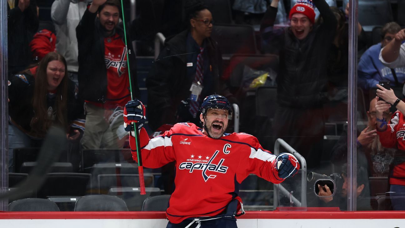Ovechkin founding member of NHL's 900-goal club