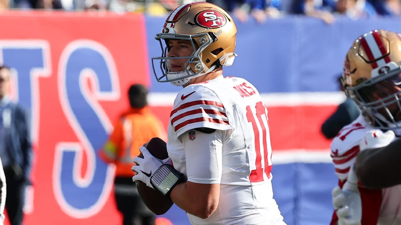 49ers to again start QB Jones; Purdy 'further along'
