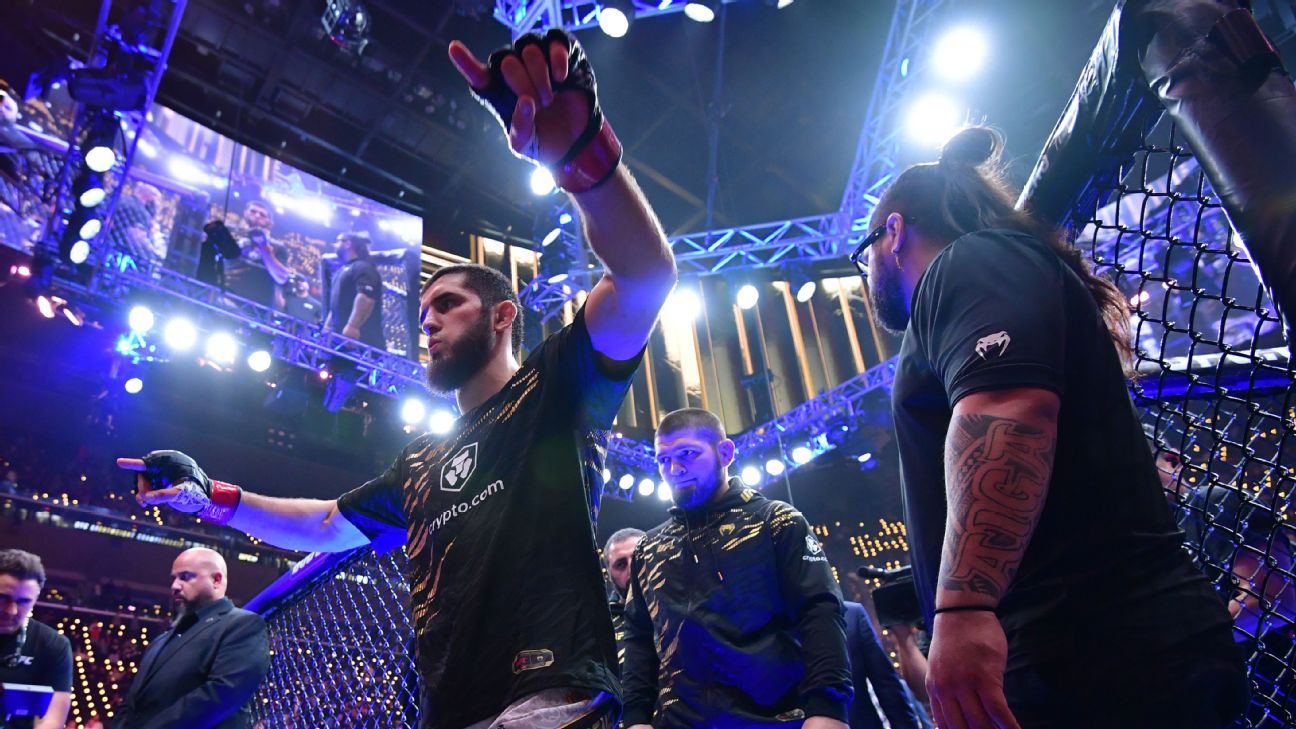 Desafiando Gigantes: El Humilde Equipo de Della Maddalena vs Makhachev en UFC 322 2 Islam Makhachev entrena con Khabib Nurmagomedov en Eagle MMA.