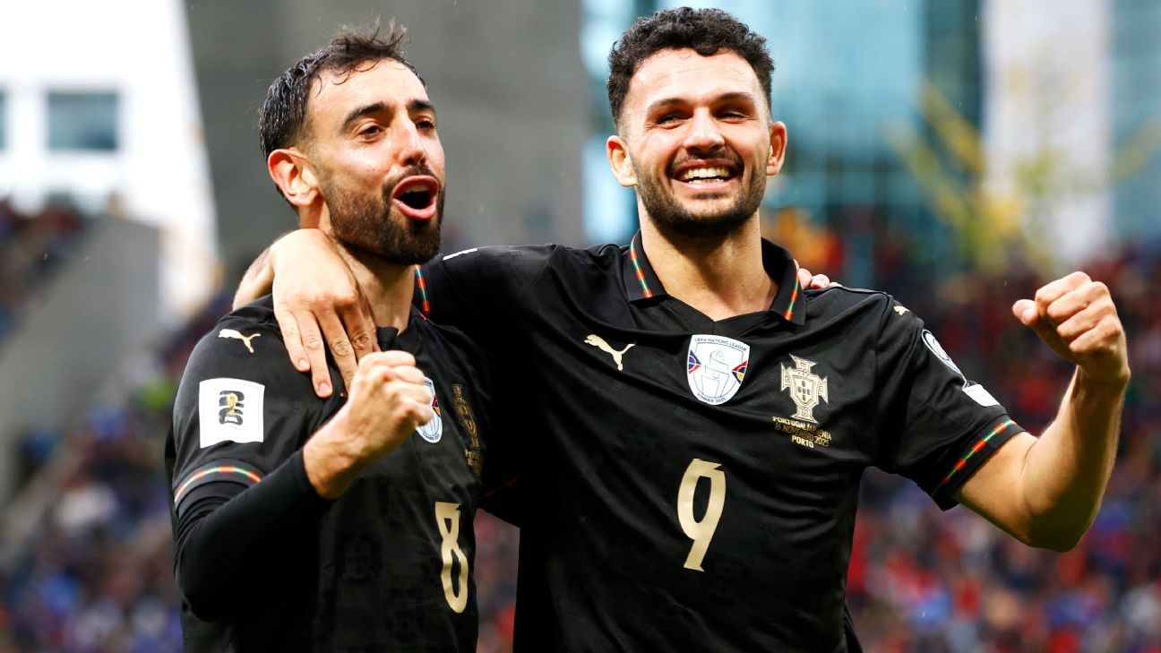 Portugal 'massacra' Armênia, faz 9 a 1 sem Cristiano Ronaldo e garante vaga na Copa do Mundo de 2026