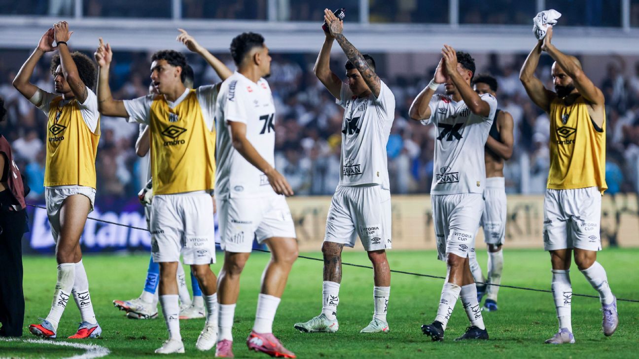 Santos faz despencar chances de rebaixamento à Série B com vitória sobre o Palmeiras; veja probabilidades