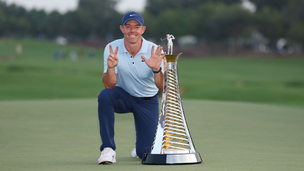 McIlroy hails 'dream' seventh Race to Dubai title