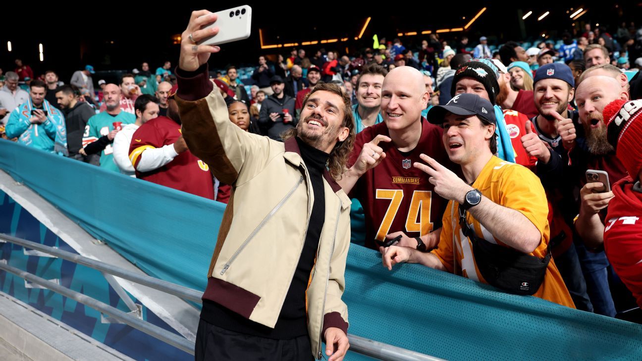 LaLiga stars old and new turn up for first NFL game in Madrid