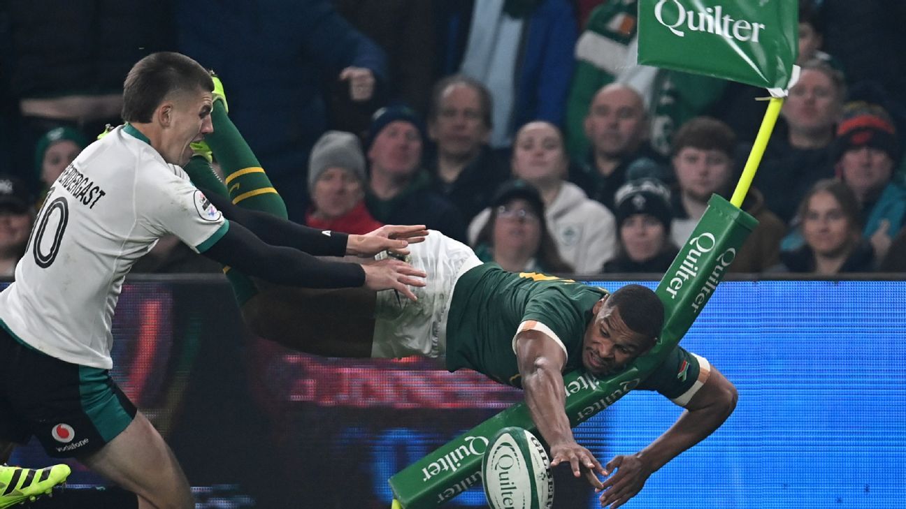 South Africa breaks drought in Dublin: Ireland falls due to indiscipline (24-13)