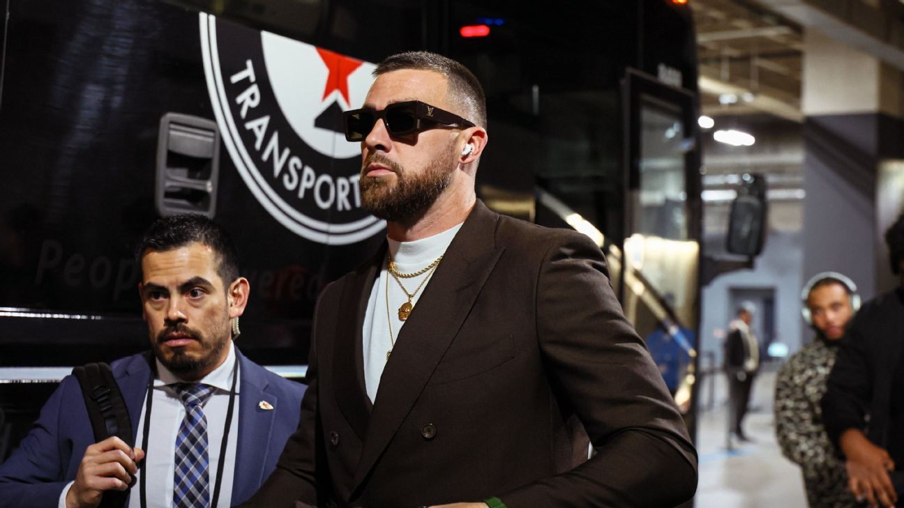 NFL Week 13's fashionable arrivals, featuring Travis Kelce