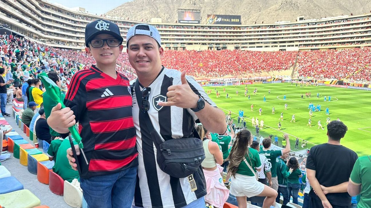 Pai vê Palmeiras x Flamengo com camisa do Botafogo e realiza sonho do filho em dia especial