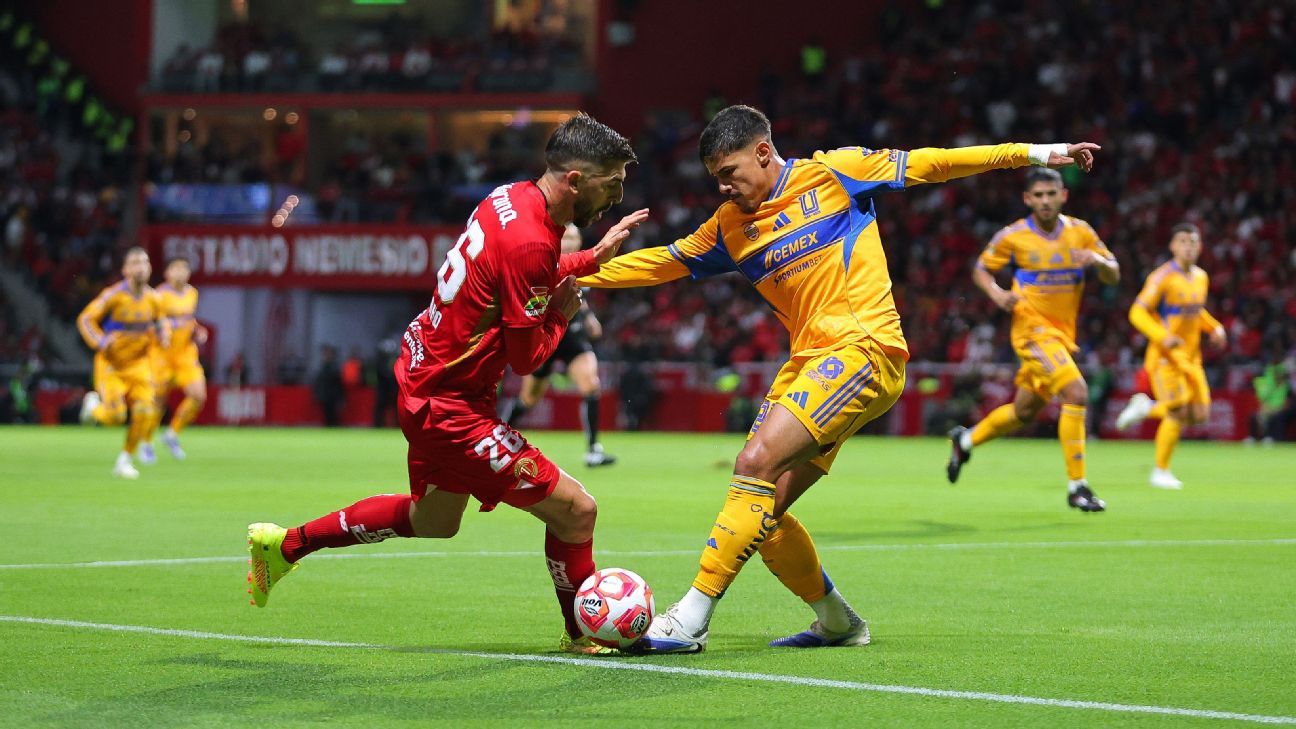 Toluca y Tigres se enfrentan en la histórica final del Apertura 2025 de la Liga MX