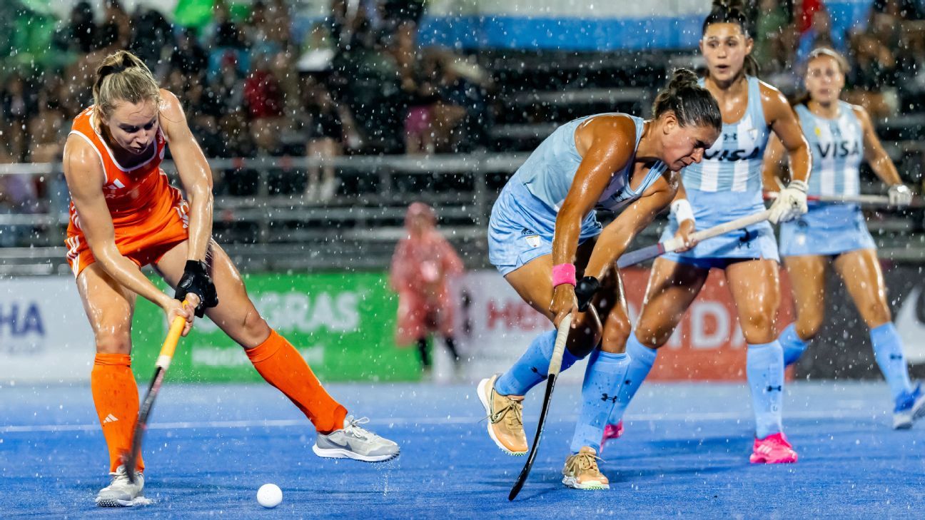 Tormenta eléctrica frustra el partido de Las Leonas ante Países Bajos en la FIH Pro League