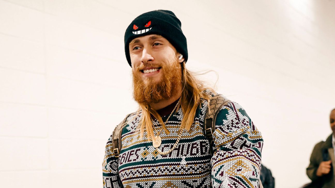 Most fashionable arrivals of NFL Week 16, featuring George Kittle