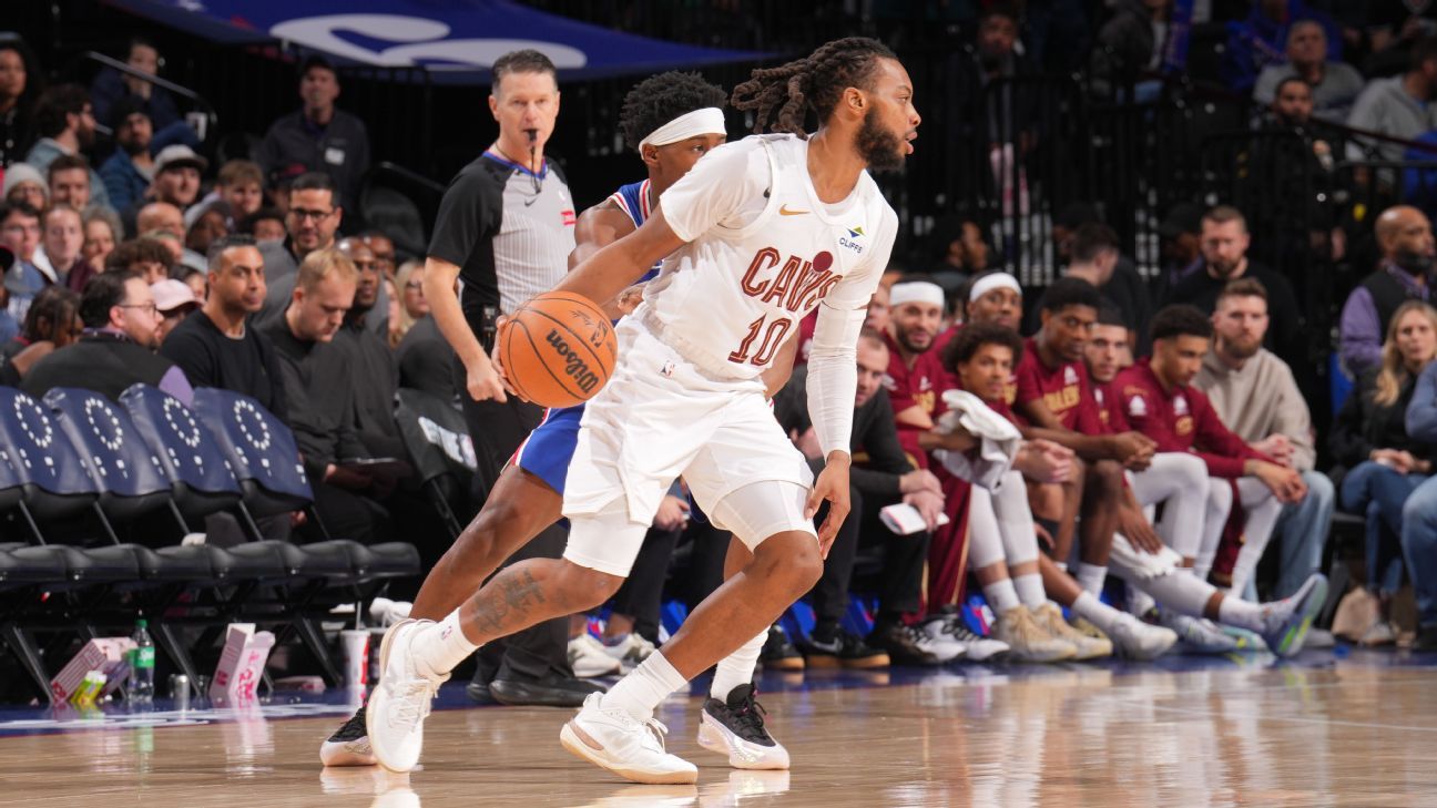 Cavs' Garland (foot) exits vs. 76ers; Merrill, too