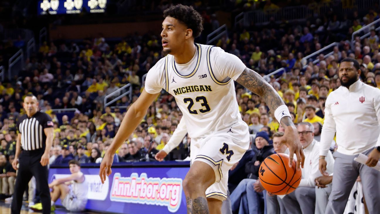 Arizona tops; Michigan grabs No. 2, AP men's poll