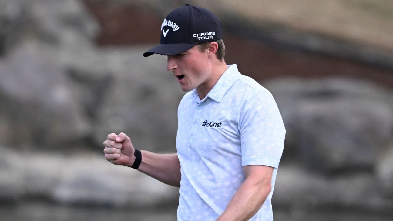 Nashville teen Brown keeps pace, 1 back in AmEx