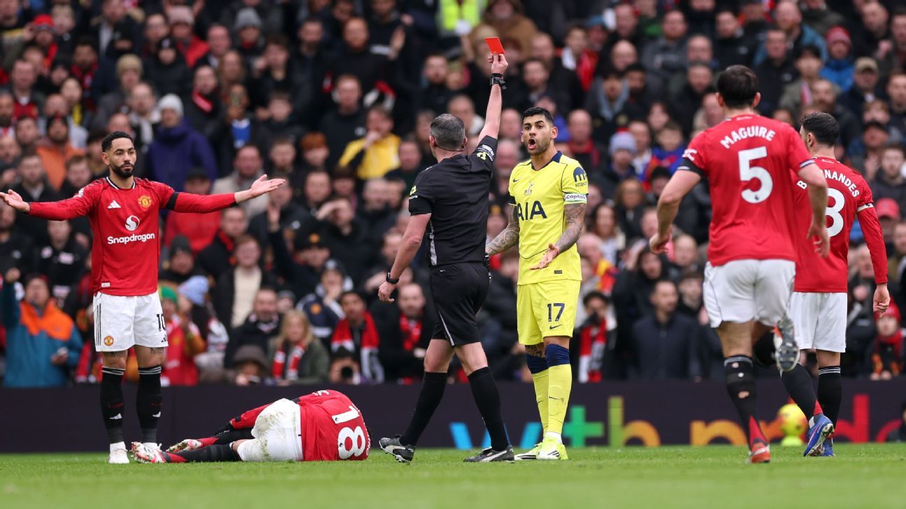 Tottenham's Thomas Frank: No plans to strip Cristian Romero of captaincy after red