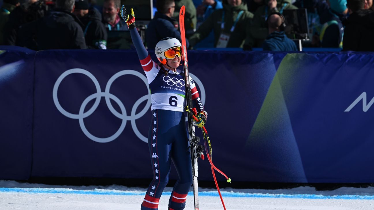 Johnson wins downhill for USA's first Milan gold