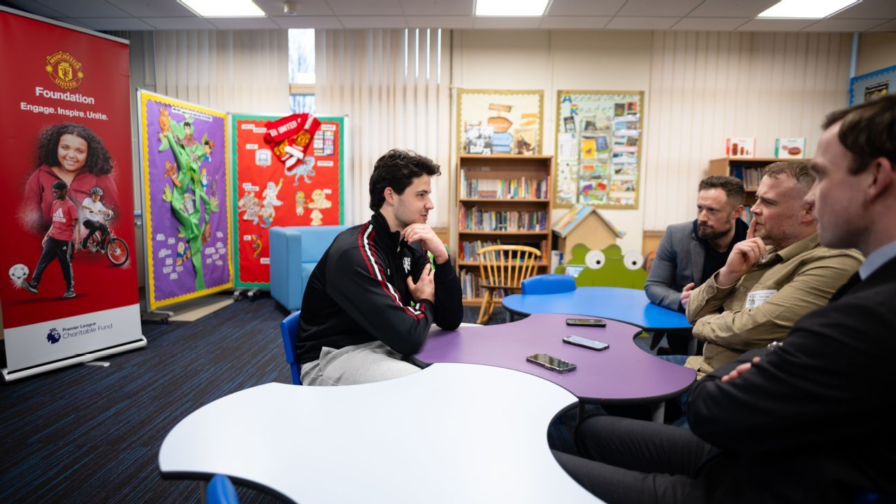 Seine Lammens, do Manchester United, está aproveitando a fisicalidade da Premier League