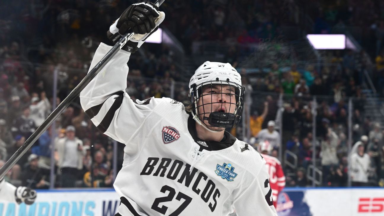 NCAA men's hockey conference tournament schedules, results