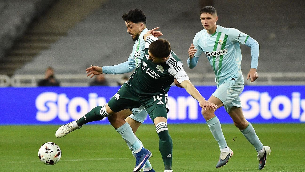 Betis falls on its visit to Panathinaikos; Fidalgo did not play