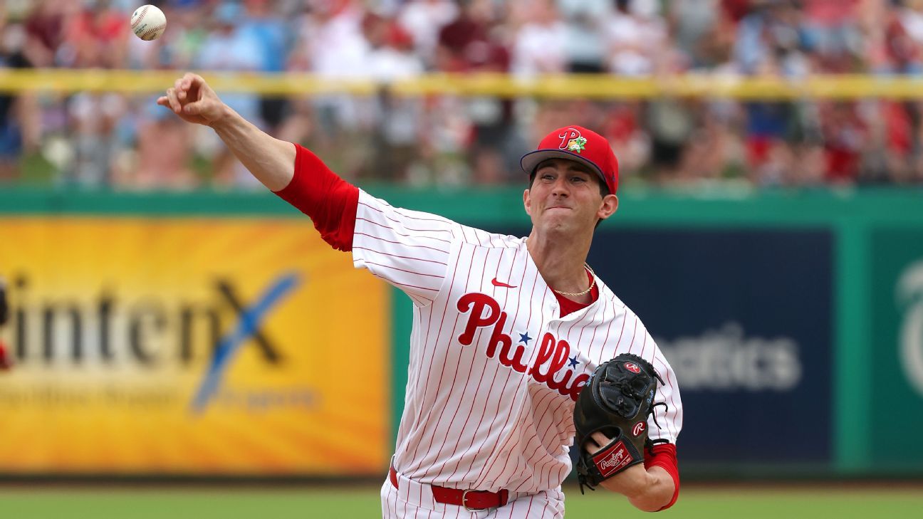 Article image: Andrew Painter Phillies Rookie Named No. 5 Starter Following 100.2 MPH Velocity