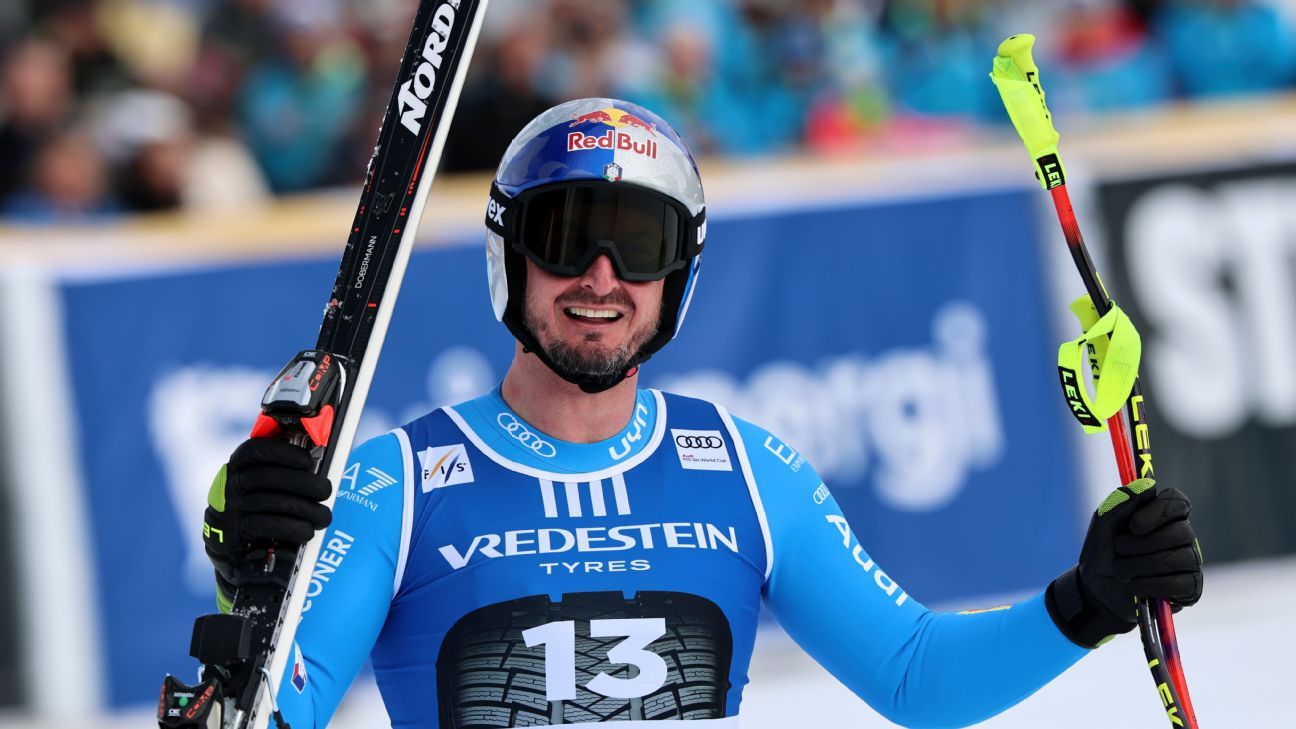 Italy's Paris wins men's downhill at WC finalsB