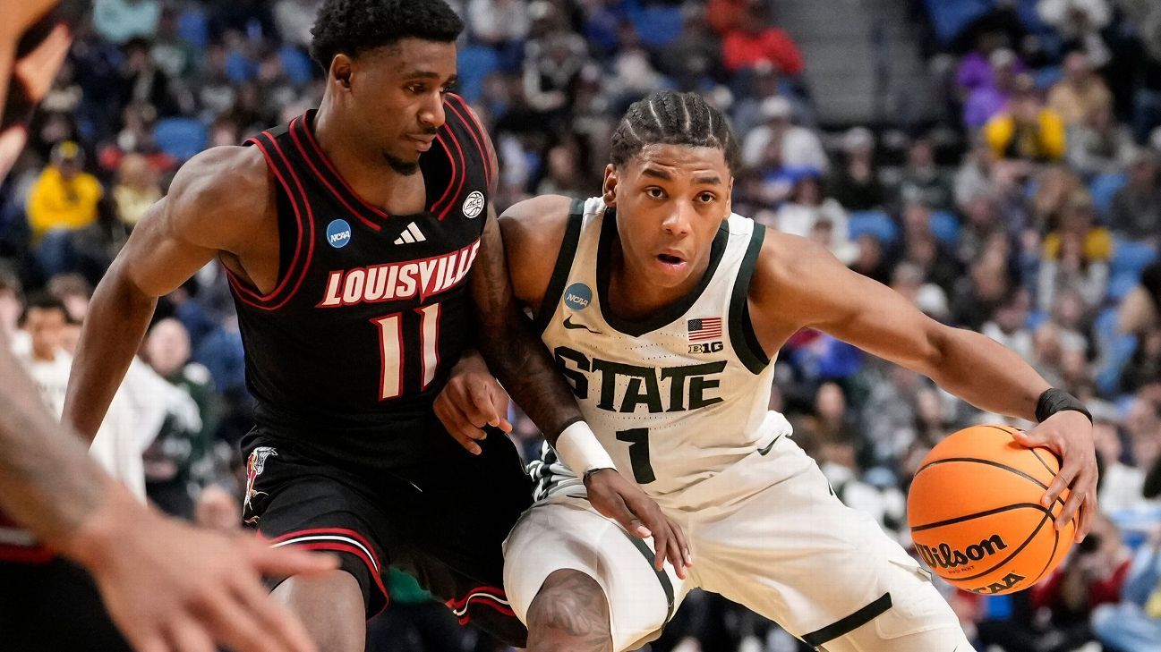 Men's March Madness live: Spartans look to pull away late vs.  Cardinals