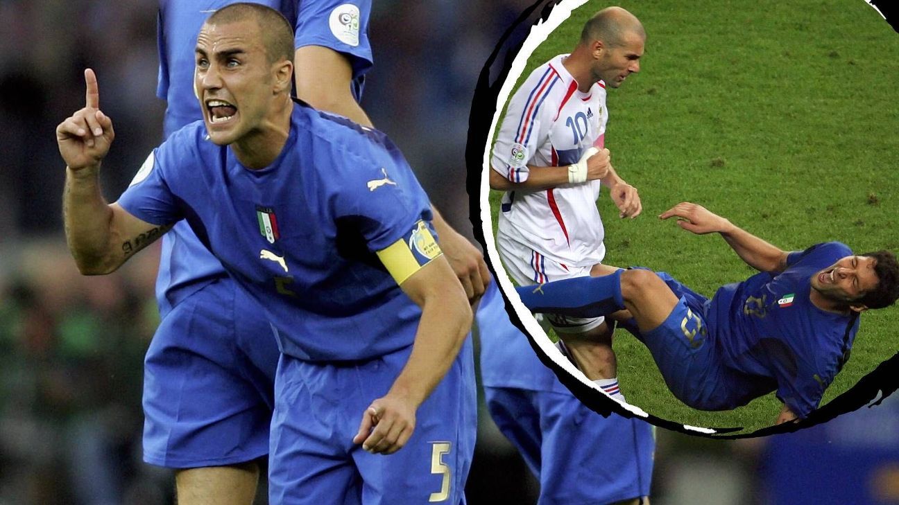 Cannavaro abre o jogo sobre cabeçada de Zidane e conta como recebeu fala de Materazzi: ‘Ficamos incrédulos’