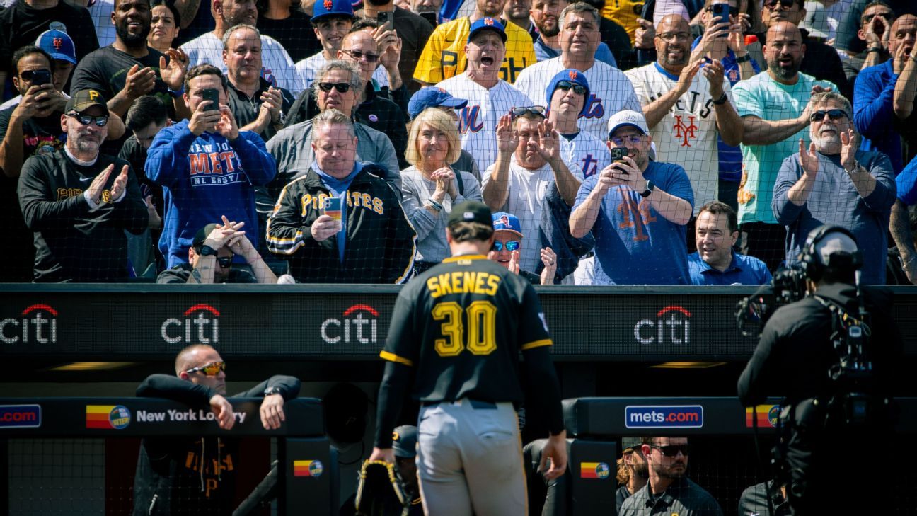 Pirates pull shaky Skenes in 1st amid OF miscues