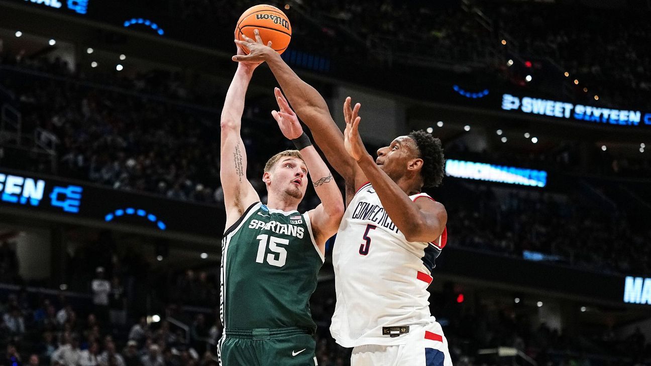 Follow live: UConn in control early vs. Michigan State with Elite Eight spot on the line