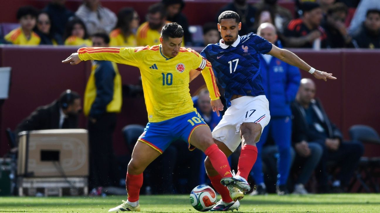 James Rodriguez hospitalized with dehydration after Colombia game