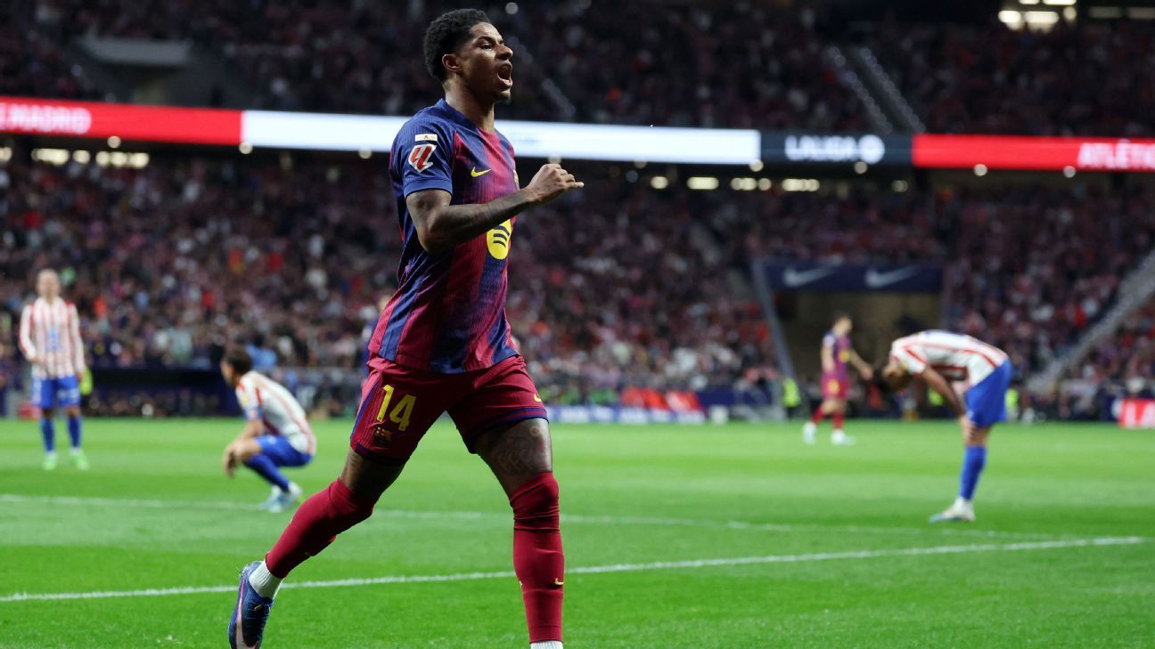  VIDEO: Marcus Rashford scores in Barcelona win over Atlético Madrid