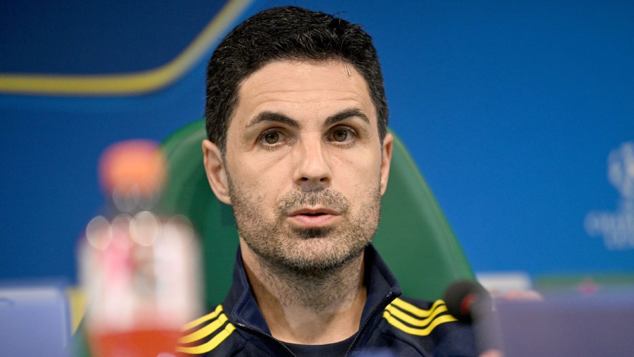 Arsenal's Mikel Arteta preaches calm ahead of Sporting quarterfinal