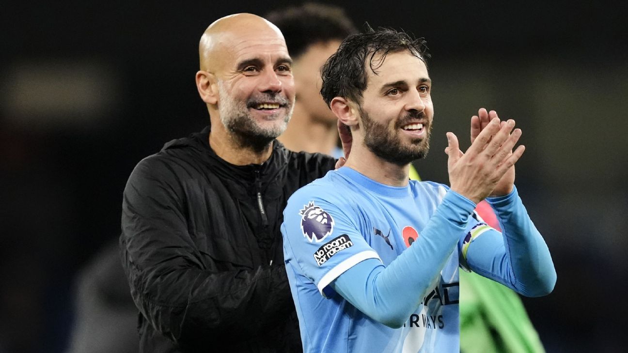 Pep Guardiola: 'Part of myself is leaving too' when Bernardo Silva exits Man City at end of season