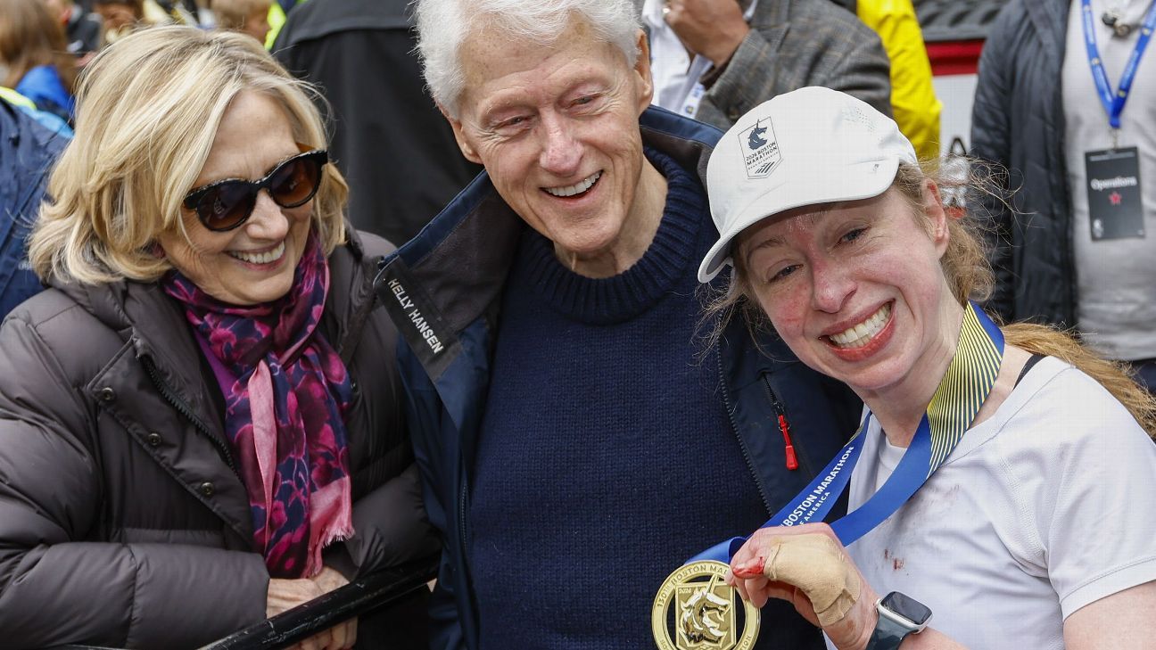 Chelsea Clinton runs Boston Marathon in personal best time