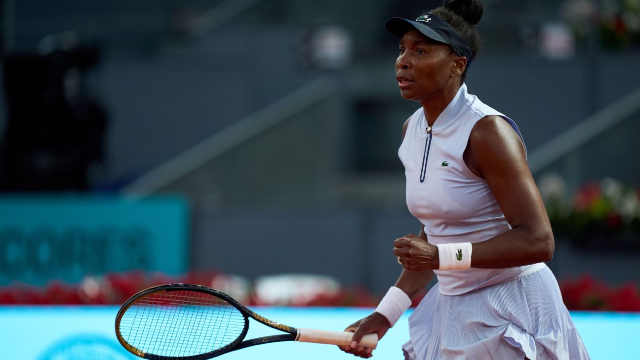 Venus Williams eyes French Open after loss in Madrid