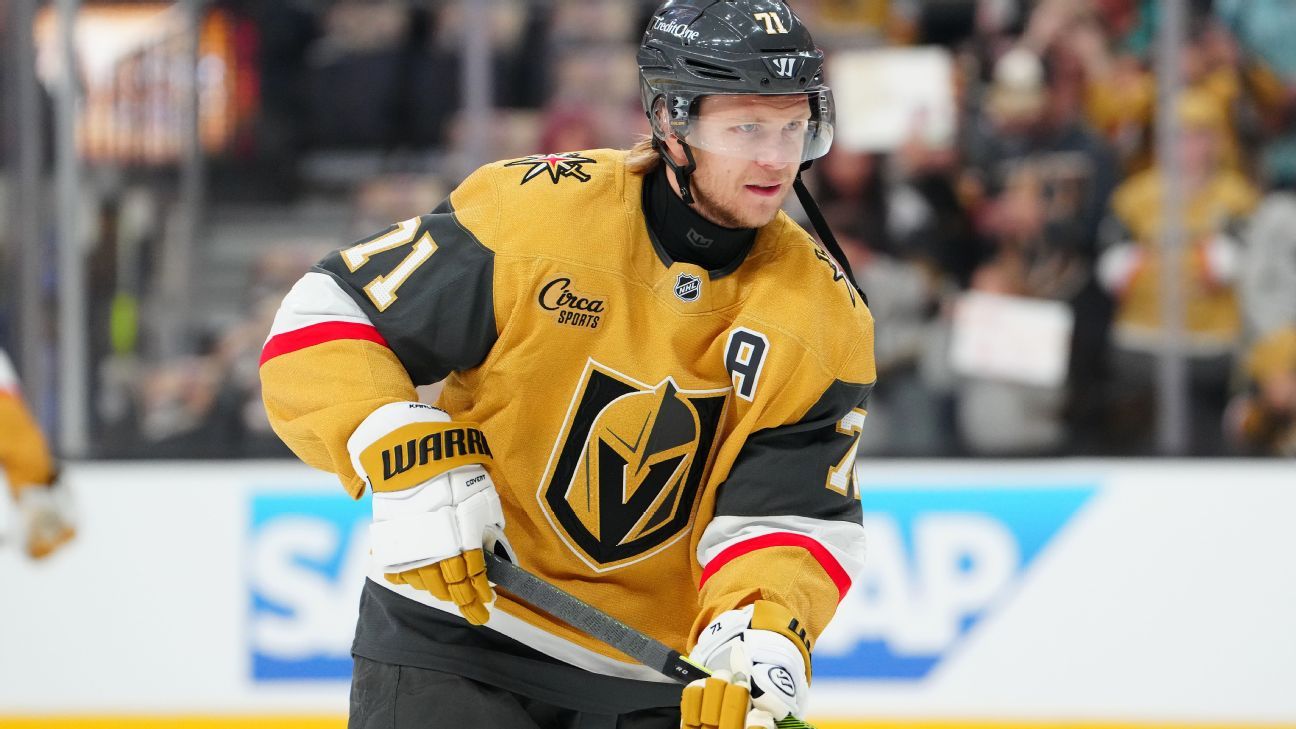 William Karlsson back in Golden Knights’ lineup for Game 1